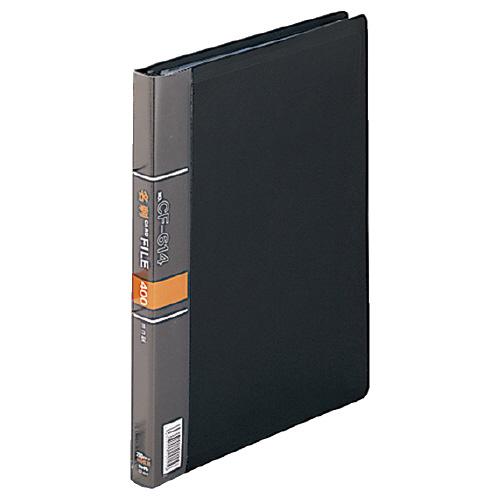 コア 黒 30個 CORRECT コレクト 名刺カードファイル 黒 A4−L 30穴CF-614-BK