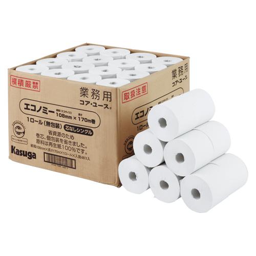 春日製紙工業 春日製紙工業無包装コアユース170トイレロール 春日製紙工業 春日製紙工業無包装コアユース170トイレロール