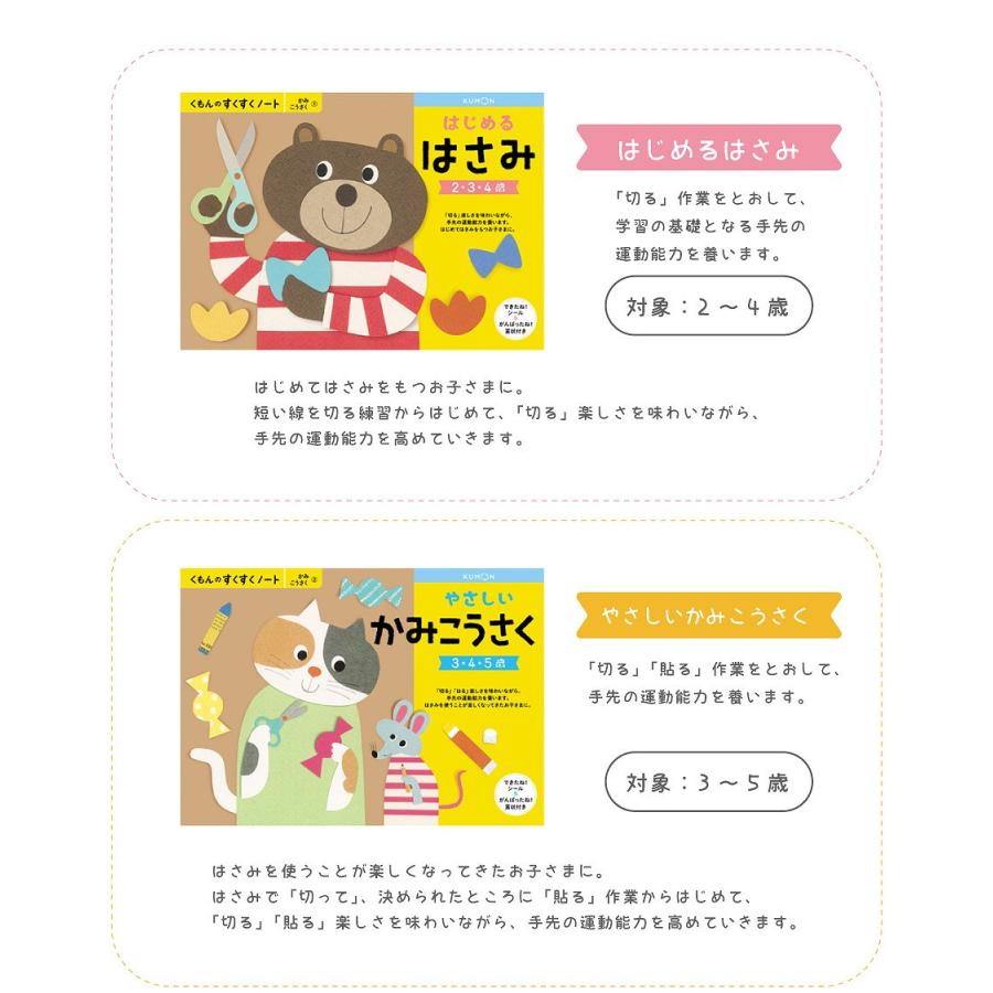 くもん出版 すくすくノート かみこうさく はじめるはさみ やさしいかみ