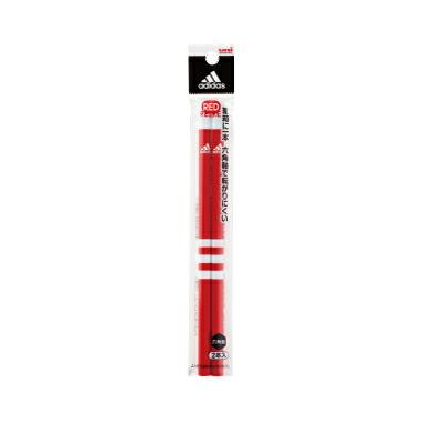 adidas アディダス 赤鉛筆2本 三菱鉛筆 uni 六角軸 881AI2P K881AI2P