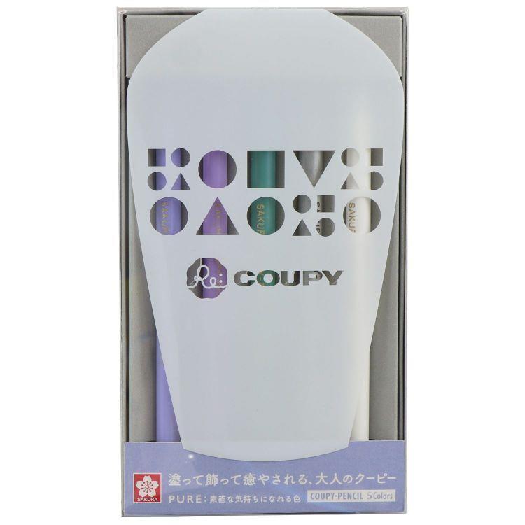 COUPY サクラクレパス リ・クーピー 5色セット ピュア PURE 素直な