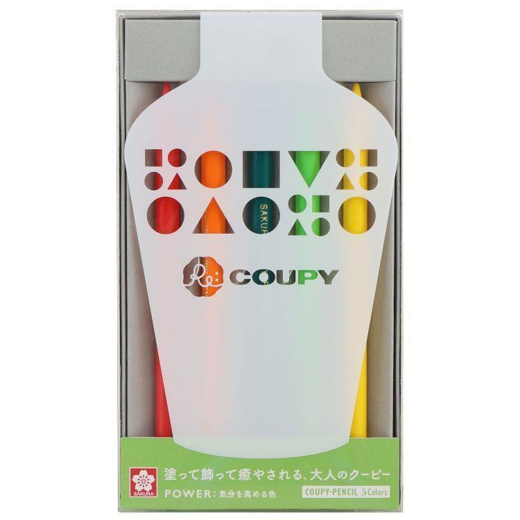 COUPY サクラクレパス リ・クーピー 5色セット パワー POWER 気分を 