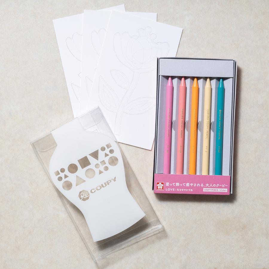 COUPY サクラクレパス リ・クーピー 5色セット パワー POWER 気分を