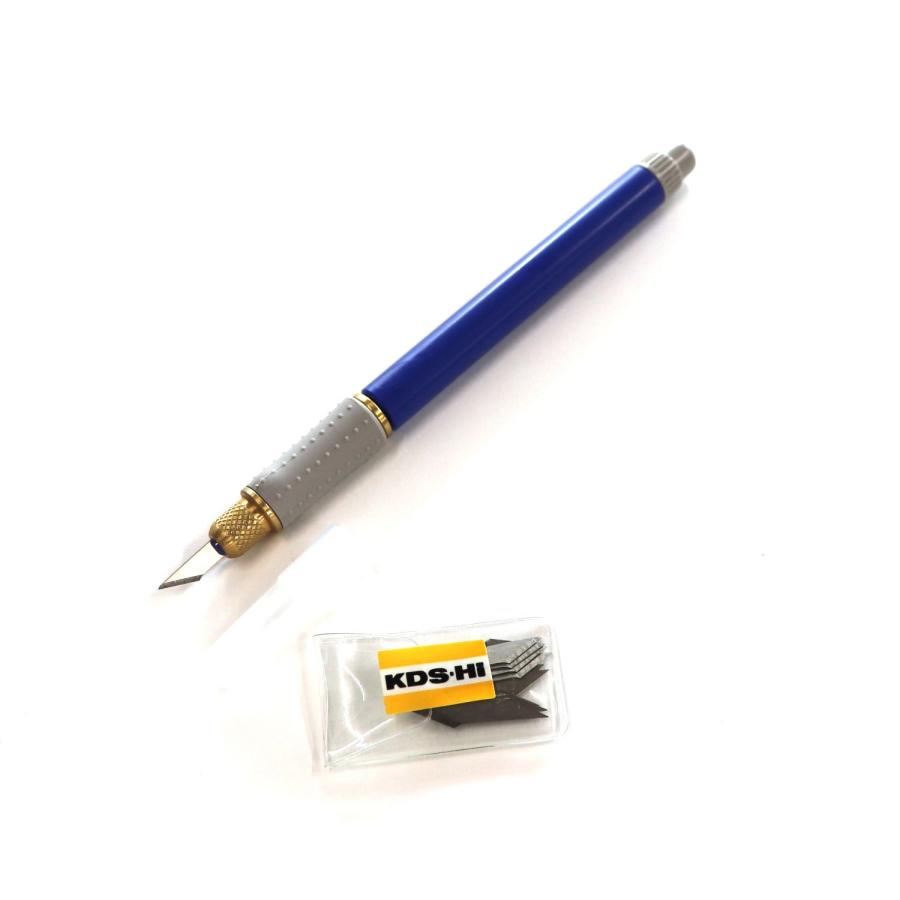 KDS-Hi デザインナイフ D-12 ブルー : 文具のしまSP - 通販 - Yahoo