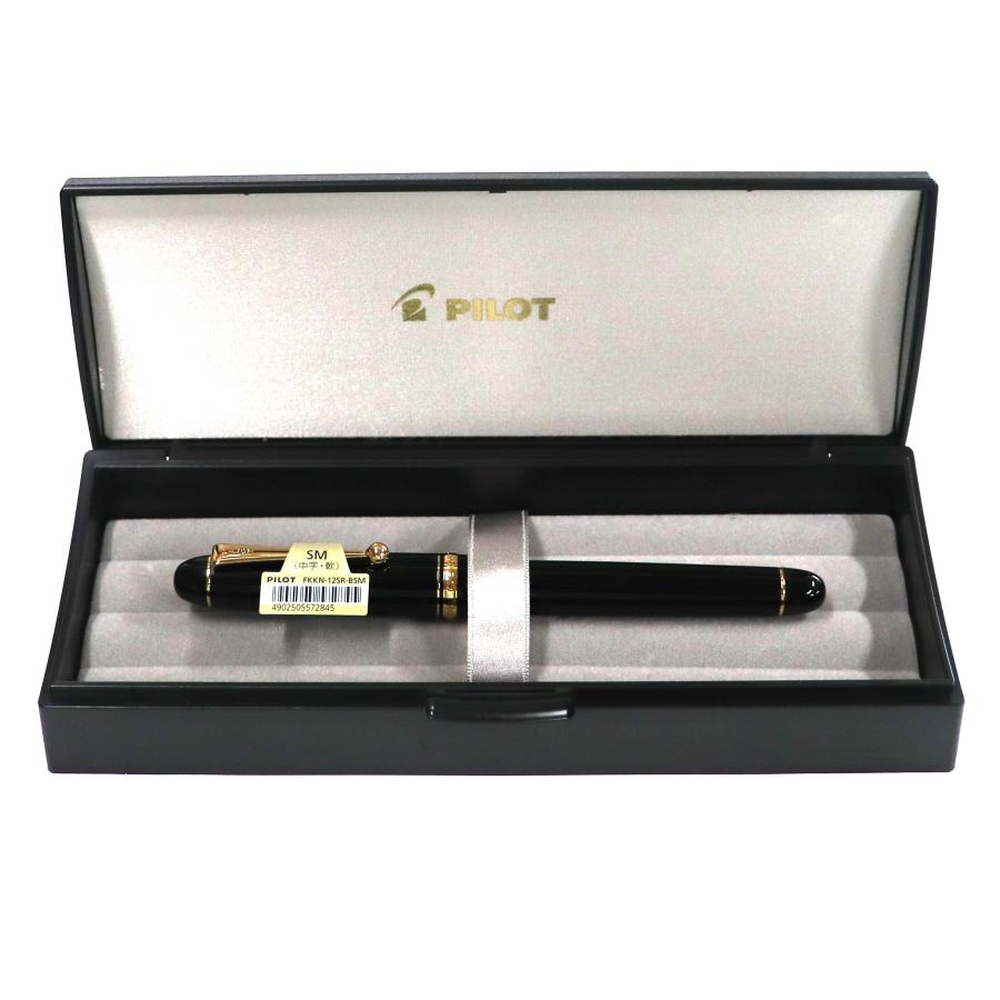パイロット 万年筆 カスタム74 中字 軟 SM ブラック