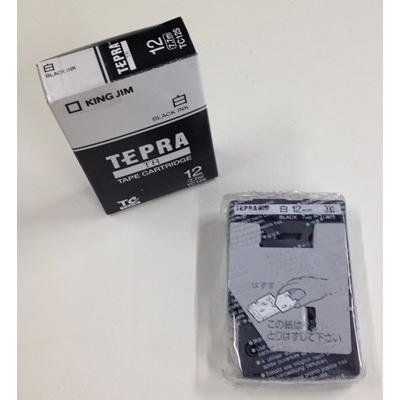 TEPRA TR キングジム テプラTRテープカートリッジ 12ミリ 白テープ 