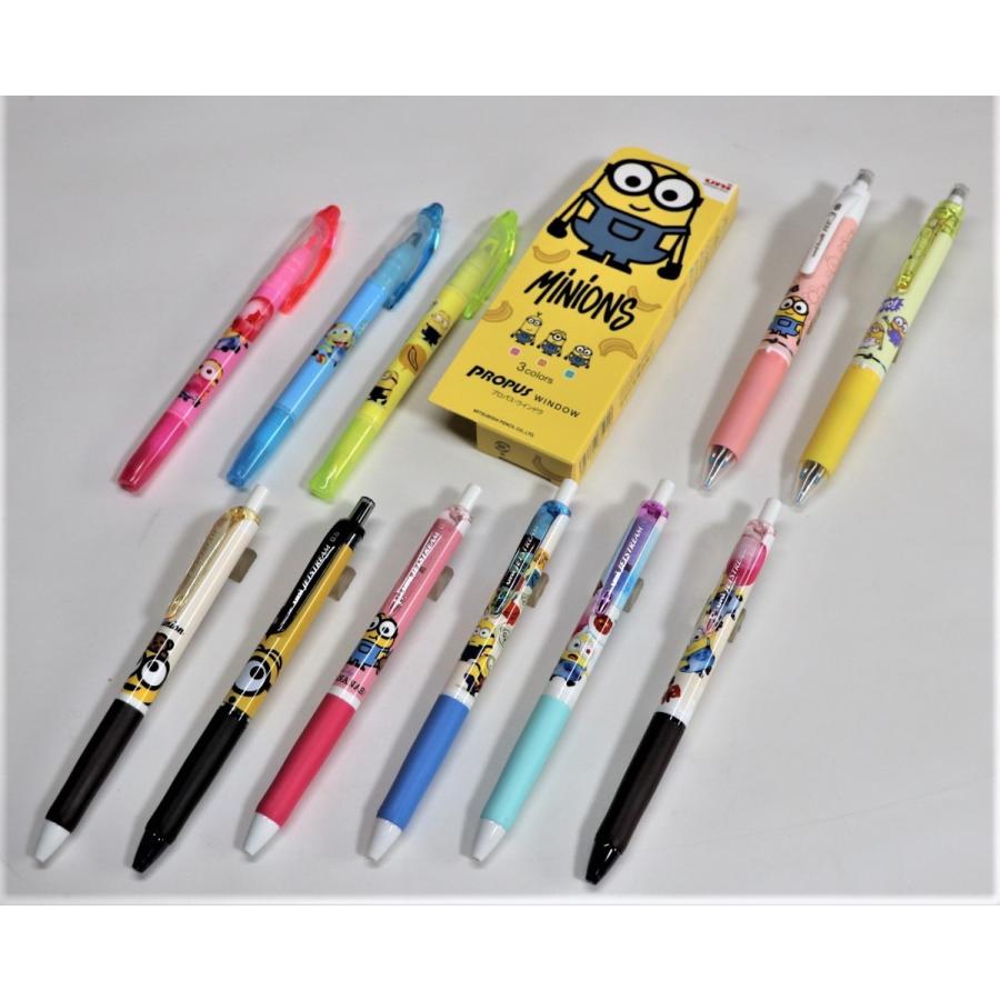 三菱鉛筆 消せる3色ボールペン 限定品 ミニオンURE3-600M-05 BO 