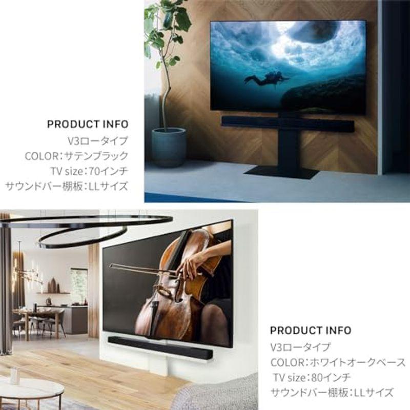 春夏新登場 EQUALS イコールズ WALL テレビスタンドV2・V3・V5・S1対応 サウンドバー棚板 Sサイズ 幅60cm サテンブラック