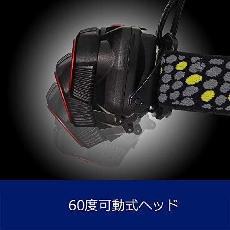 返金保証付 GENTOS(ジェントス) LED ヘッドライト USB充電式(専用充電池/単4電池) 強力 600ルーメン 釣り ダブルスター WS-20