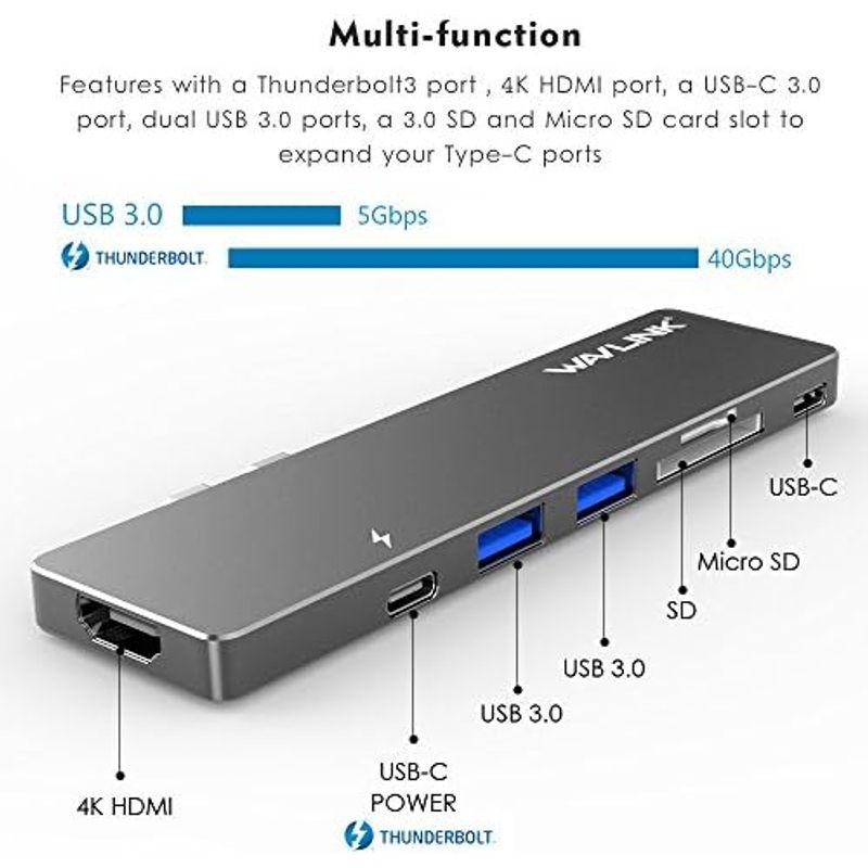 WAVLINK サンダーボルト３ HDMIアダプター デュアル4K シングル5K ディスプレイアダプター Thunderbolt 3 Dua｜stationeryfactory｜17