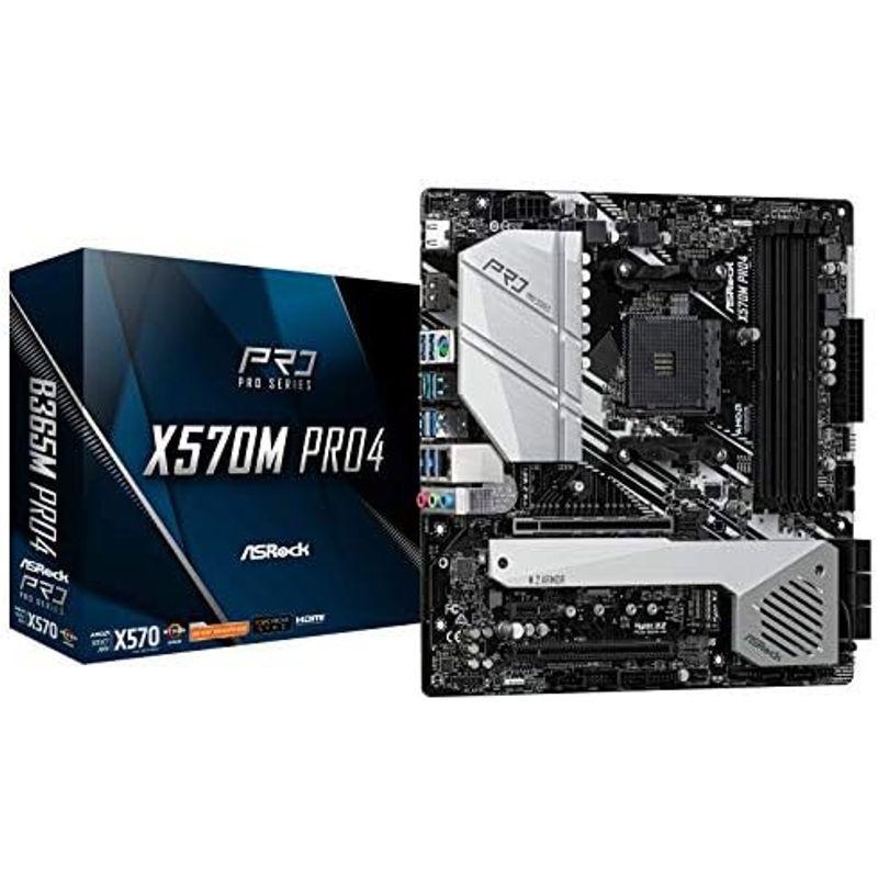 ASRock マザーボード X570 M Pro4 AMD Ryzen 5000 シリーズ CPU ( Soket AM4 ) 対応 X57｜stationeryfactory｜04