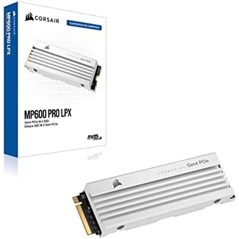 CORSAIR MP600 PRO LPX White PCIe Gen4 x4 NVMe M.2 SSD 1TB for PS5 CSSD｜stationeryfactory｜04