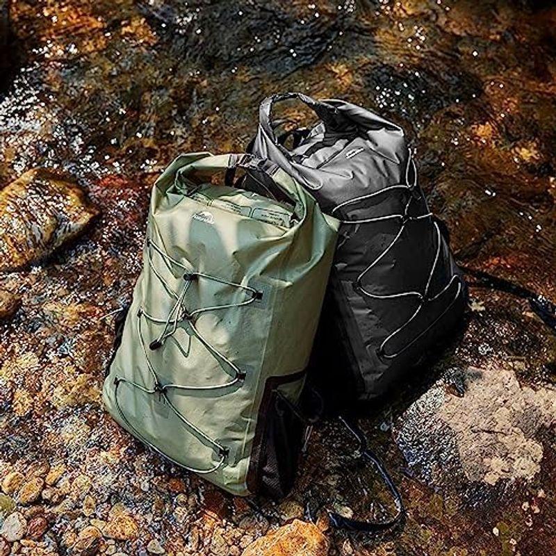 Naturehike 乾湿両方使用か可キャンプ用ドライバッグ 防水バッグ 裏に防水ポーチ付き 軽量化 リュック 大容量 スポーツバッグアウト｜stationeryfactory｜06