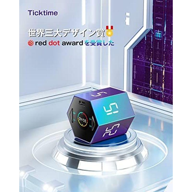 TickTime Pro・新時代のデジタルタイマーグラデーション版 正六角柱 ポモドーロ タイマー キッチンタイマー キューブタイマー 5段｜stationeryfactory｜09