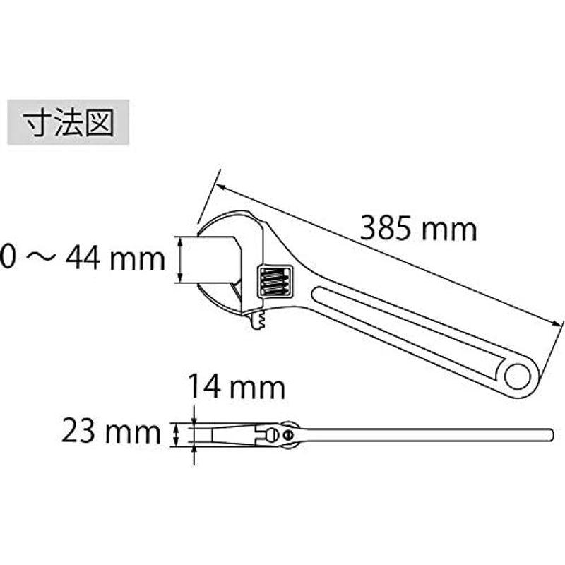 ロブテックス モンキレンチ 375mm M375｜stationeryfactory｜13