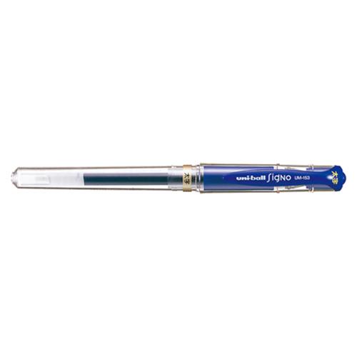 三菱鉛筆ユニボールシグノ 64％以上節約 太字 爆買い 青UM-153.33