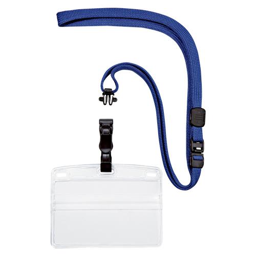 驚きの安さ オープン吊り下げ名札脱着式 横名刺 青nl 5p Bu １枚