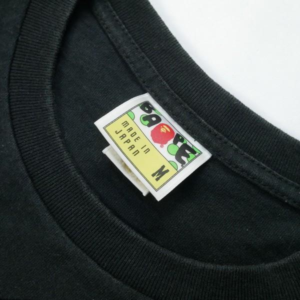 ア ベイシング エイプ A BATHING APE ×KAWS カウズ ABCサル迷彩柄カレッジロゴTシャツ 黒青 Size【M】 【中古品-良い】【中古】｜stay246｜06