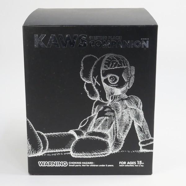 カウズ KAWS ×MEDICOM TOY COMPANION Resting Place フィギュア 黒 