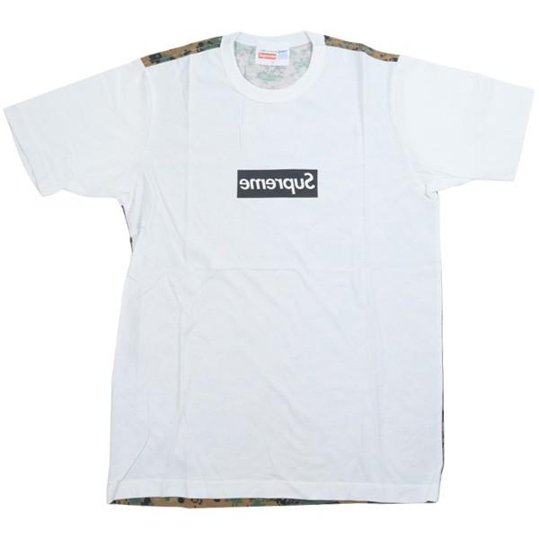 シュプリーム Supreme Comme Des Garcons コムデギャルソン 13ss Box Logo Tee ドット迷彩柄ミラーboxロゴ Tシャツ 白緑 Size S 新古品 未使用品 Www Blueproperty Es