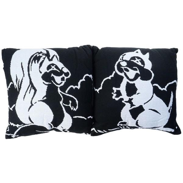 カウズ KAWS ×Disney 2002 Chip and Dale Pillows Set 座布団 黒 Size【無償性】 【新古品・未当て嵌める品】 クッション、座布団-家具、インテリア