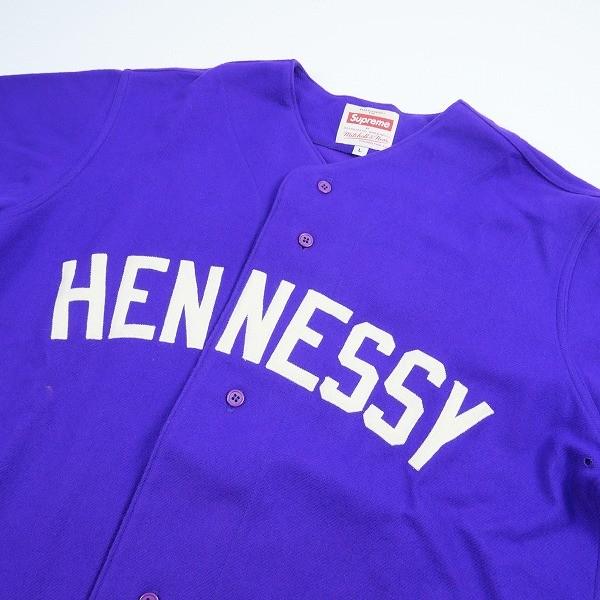 supreme hennessy baseball jersey