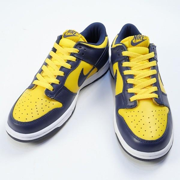 ナイキ NIKE DUNK LOW MIDNIGHT NAVY/VARSITY MAIZE 630358-471 2002年モデル スニーカー 紺 Size【26.5cm】 【中古品-ほぼ新品】【中古】｜stay246｜03