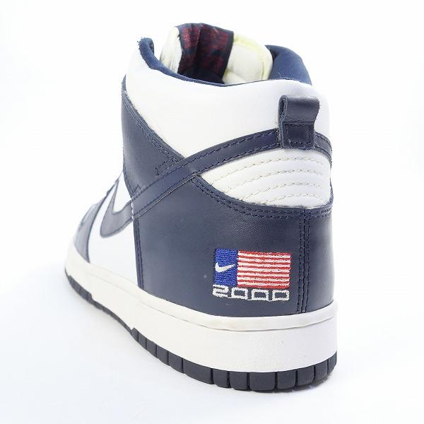 ナイキ NIKE DUNK HIGH LE WHITE/OBSIDIAN-V RED (USA2000) 630335-146 