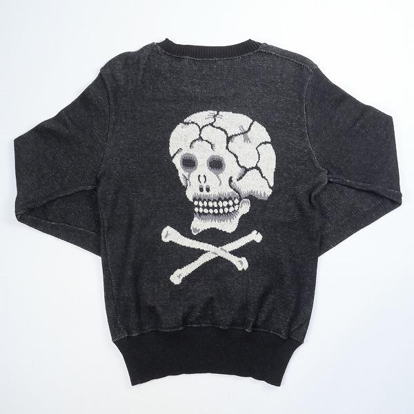 アットラスト At Last ＆ Co PATTERN KNIT SKULL パターンニット 黒 