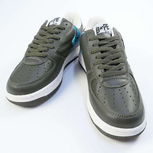 A BATHING APE ×UNKLE ×FUTURA CHARCOAL FS-001 レザー スニーカー