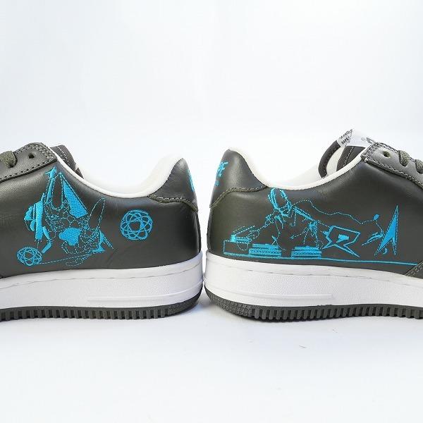 A BATHING APE ×UNKLE ×FUTURA CHARCOAL FS-001 レザー スニーカー