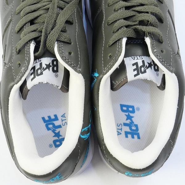 A BATHING APE ×UNKLE ×FUTURA CHARCOAL FS-001 レザー スニーカー
