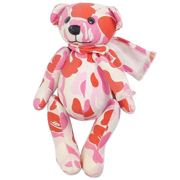 期間限定タイムセール開催 ア ベイシング エイプ A Bathing Ape Bape Bear サル迷彩柄ぬいぐるみ ピンク Size フリー 品 良い 評判良い Uma Or Ug