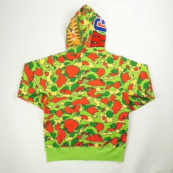 A BATHING APE 21AW STA CAMO SHARK ZIP HOODIE サイケサル迷彩柄