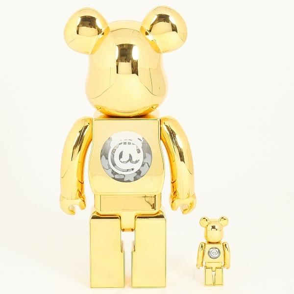メディコムトイ MEDICOM TOY ×atmos アトモス Gold Chrome 100% & 400