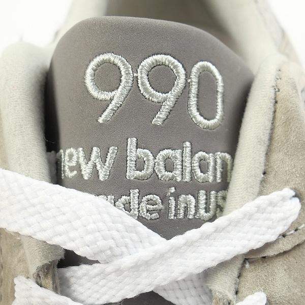 ニューバランス New Balance M990GY2 GREY Dワイズ スニーカー 灰 Size 