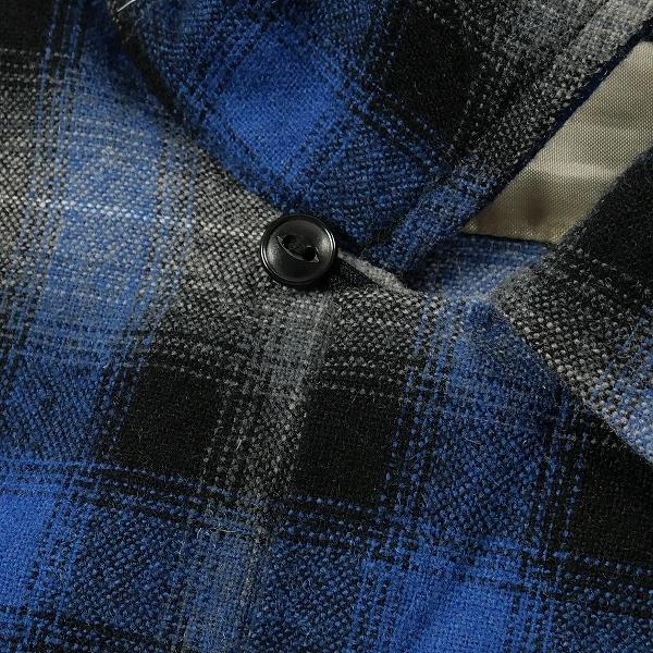 TENDERLOIN テンダーロイン 07AW T-WOOL SHT 長袖シャツ 青 Size 【S 