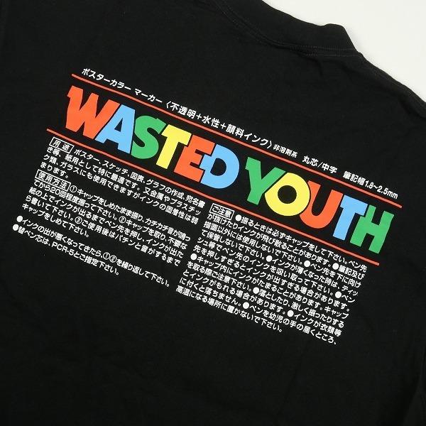 Wasted youth ウェイステッドユース × TOKiON POSCA ポスカ Tシャツ 黒