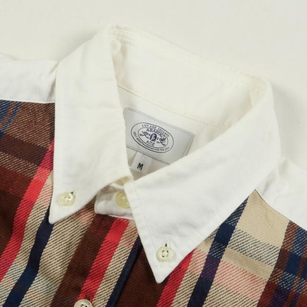 A BATHING APE ア ベイシング エイプ チェック柄切り返しコットン長袖