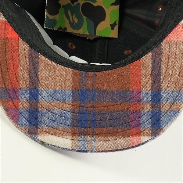 A BATHING APE ア ベイシング エイプ チェック柄サル顔刺繍イヤー