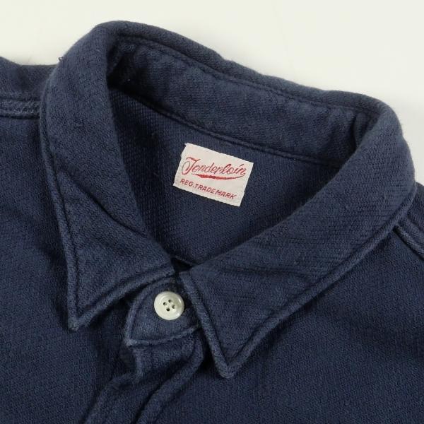 TENDERLOIN テンダーロイン T-HEAVY FLANNEL SHT SOLID 長袖シャツ 紺