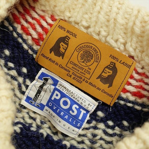 A BATHING APE ア ベイシング エイプ ×POST ノルディック柄ニット 白