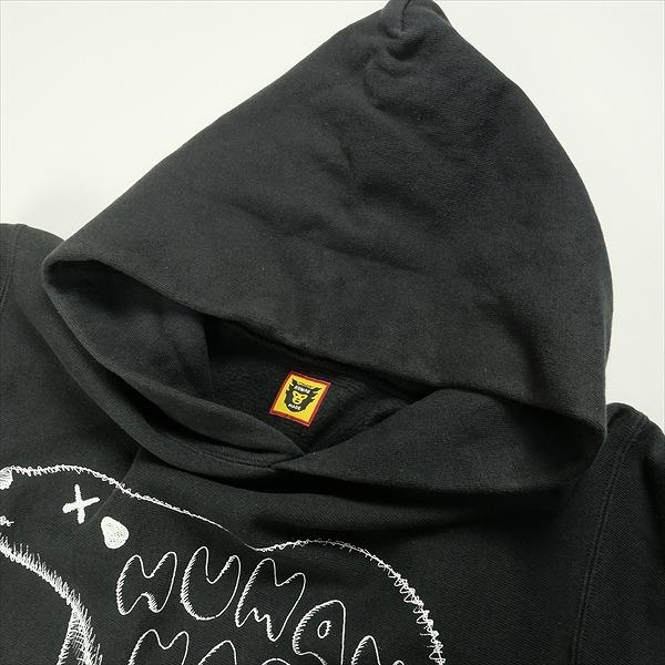 HUMAN MADE ヒューマンメイド ×KAWS PIZZA HOODIE シロクマパーカー 黒