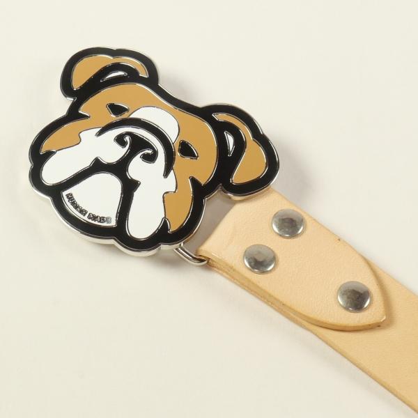 HUMAN MADE ヒューマンメイド 22SS BULLDOG LEATHER BELT ベルト 茶 Size 【L】 【新古品・未使用品】  20739927