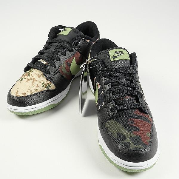 NIKE ナイキ DUNK LOW SE Black Multi-Camo DH0957-001 スニーカー 黒