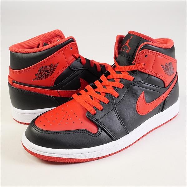 NIKE ナイキ AIR JORDAN 1 MID Bred Toe DQ8426-060 スニーカー 赤黒