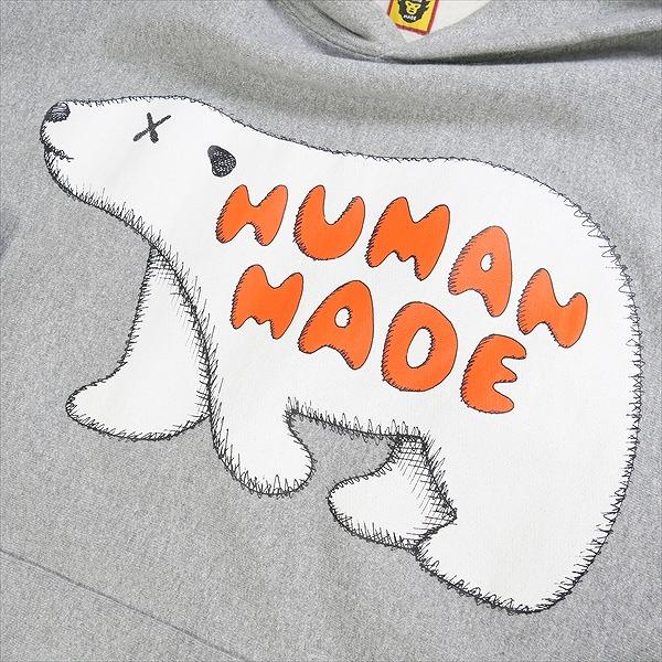 HUMAN MADE ヒューマンメイド ×KAWS PIZZA HOODIE #2 パーカー 灰 Size 