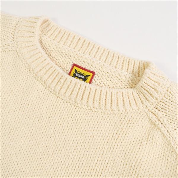 【人気デザイン】ヒューマンメイド ノルディック セーター ニット L 黄色 HUMAN MADE ヒューマンメイド 23SS DUCK KNIT SWEATER ニット 白 Size