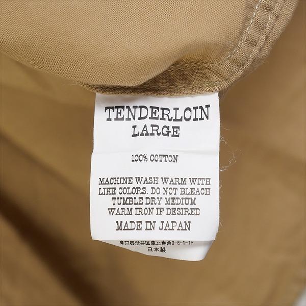 TENDERLOIN テンダーロイン STAND SHT SOLID L/S 長袖シャツ カーキ