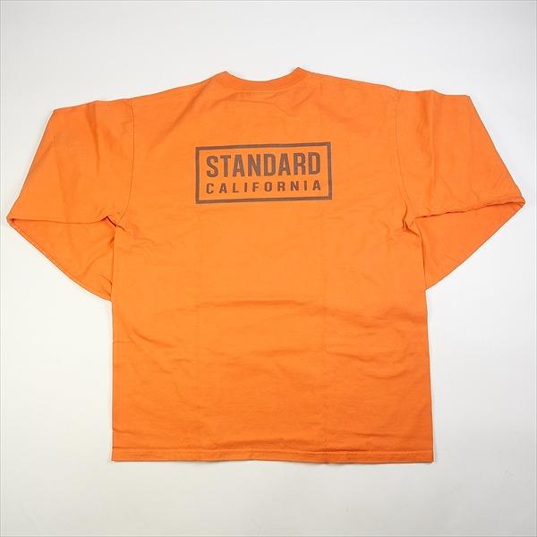STANDARD CALIFORNIA SD HEAVYWEIGHT BOX LOGO LS T ORANGE ロンT